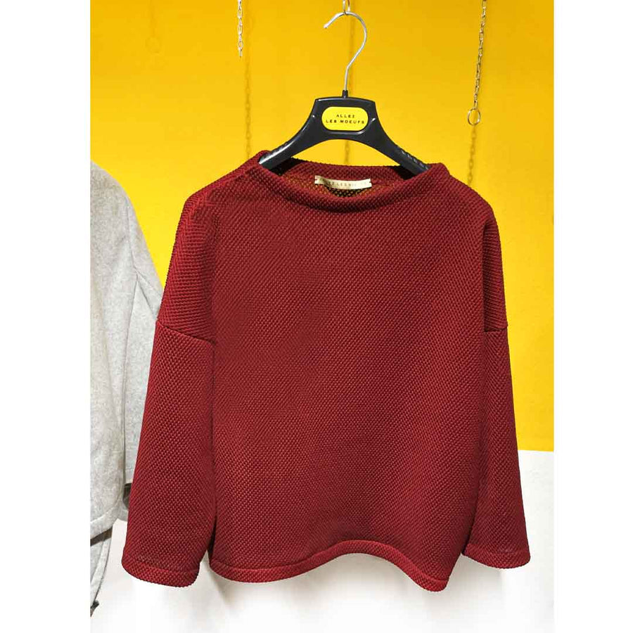 MORITZ - Maglia bordeaux cotone