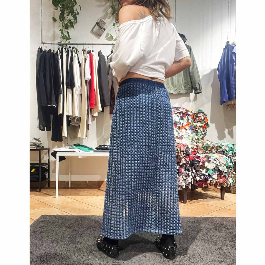 NICOVER - Gonna jeans traforato