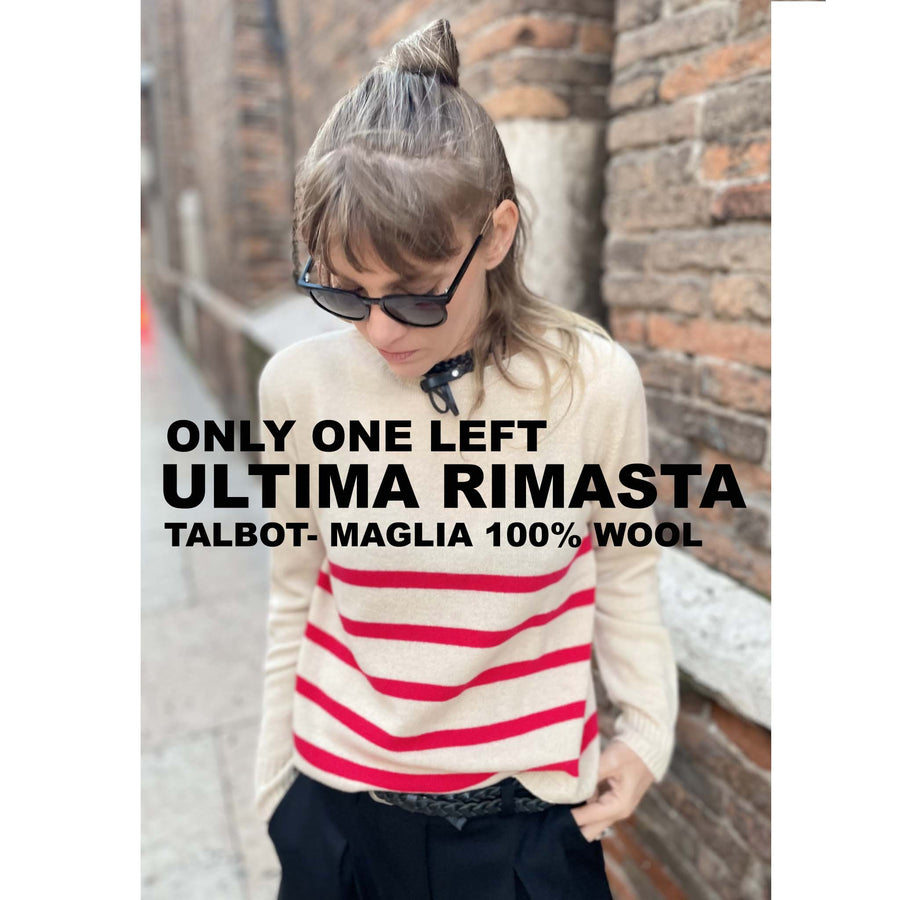 TALBOT - Maglia 100% lana -righe