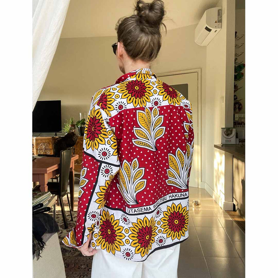 AMOUR KANGA - Camicia in tessuto originale KAnga (COL. 02)
