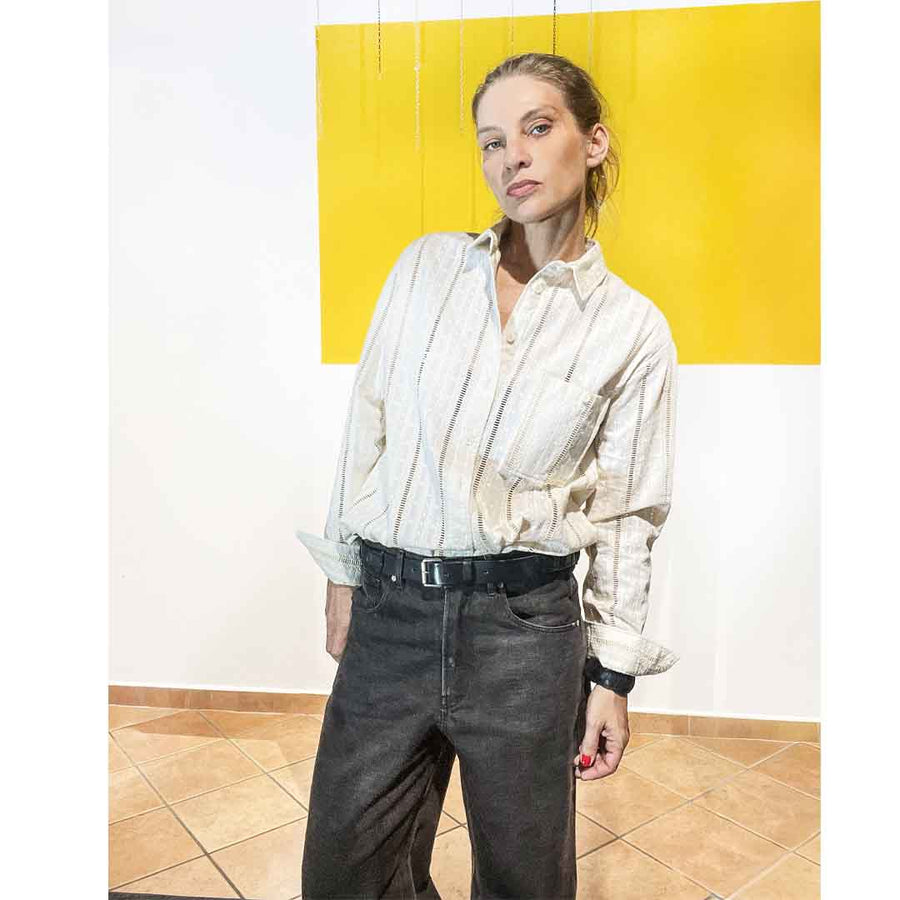 AMOUR LACELUX - Camicia cotone ricamato