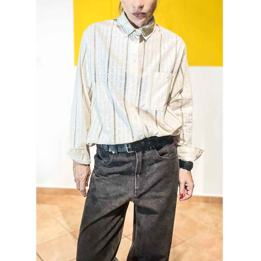 AMOUR LACELUX - Camicia cotone ricamato