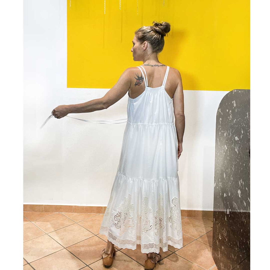 CELEBRATE - abito cotone bianco