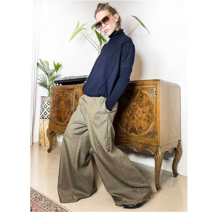 GIANT - Pantalone wide legs