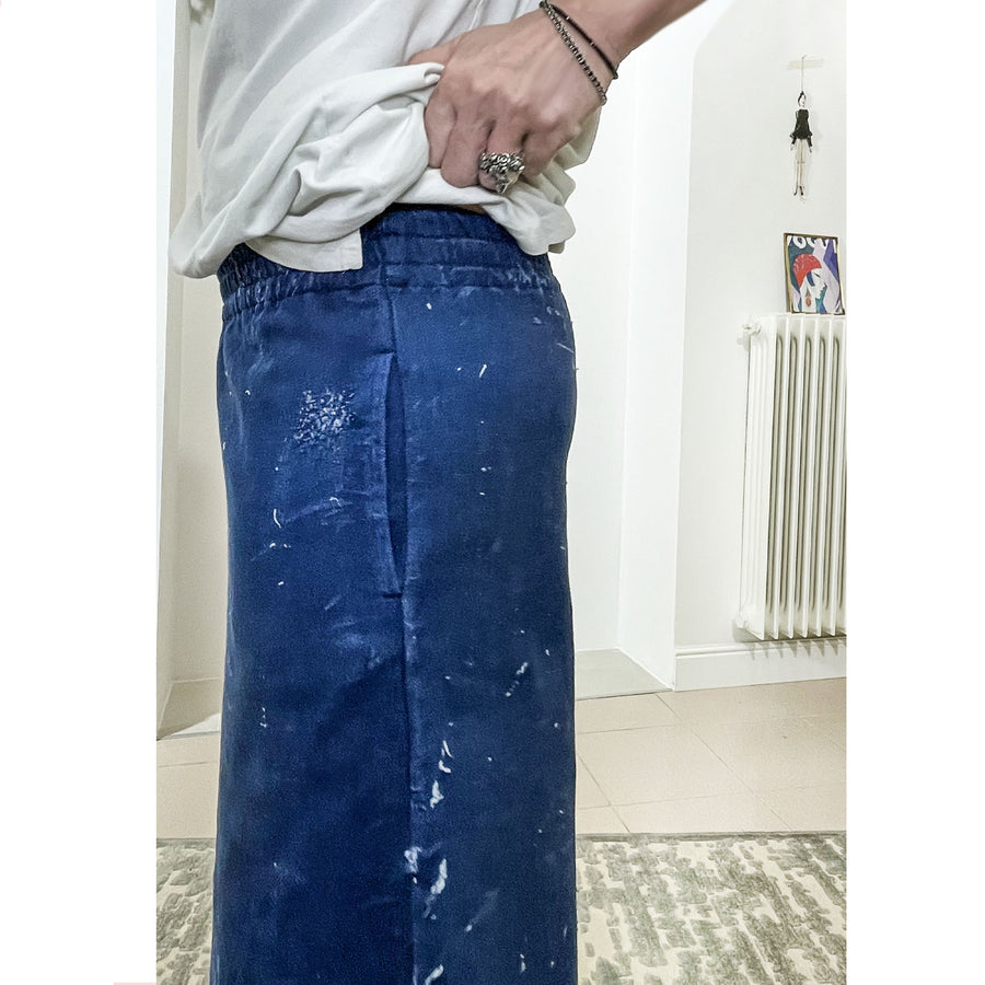 GLAM JEANS - indaco wasted - Pantaloncino
