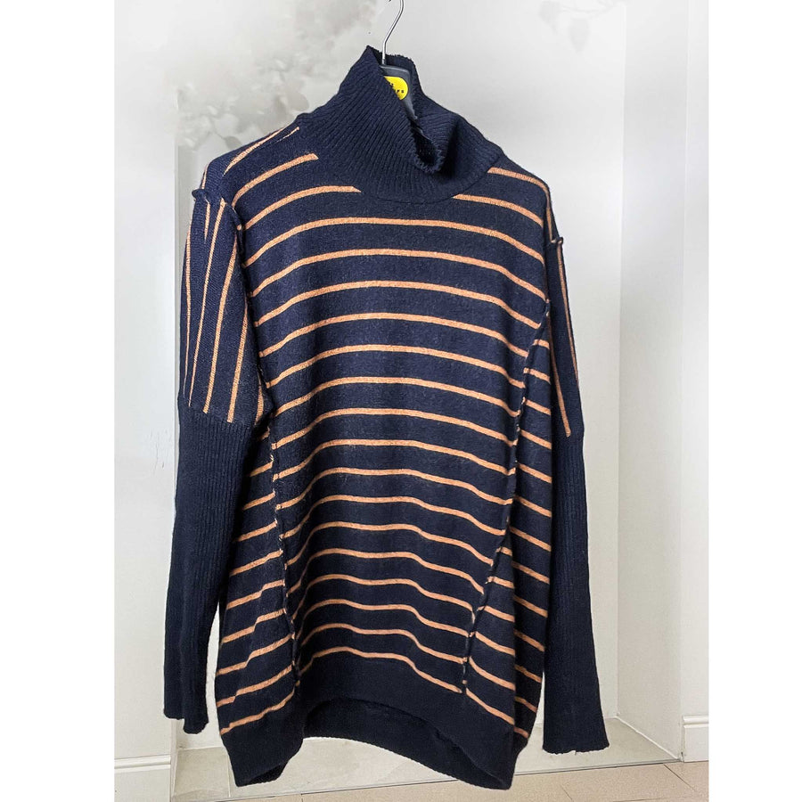 MABEL STRIPES - Maglia lana misto cashmere a righe