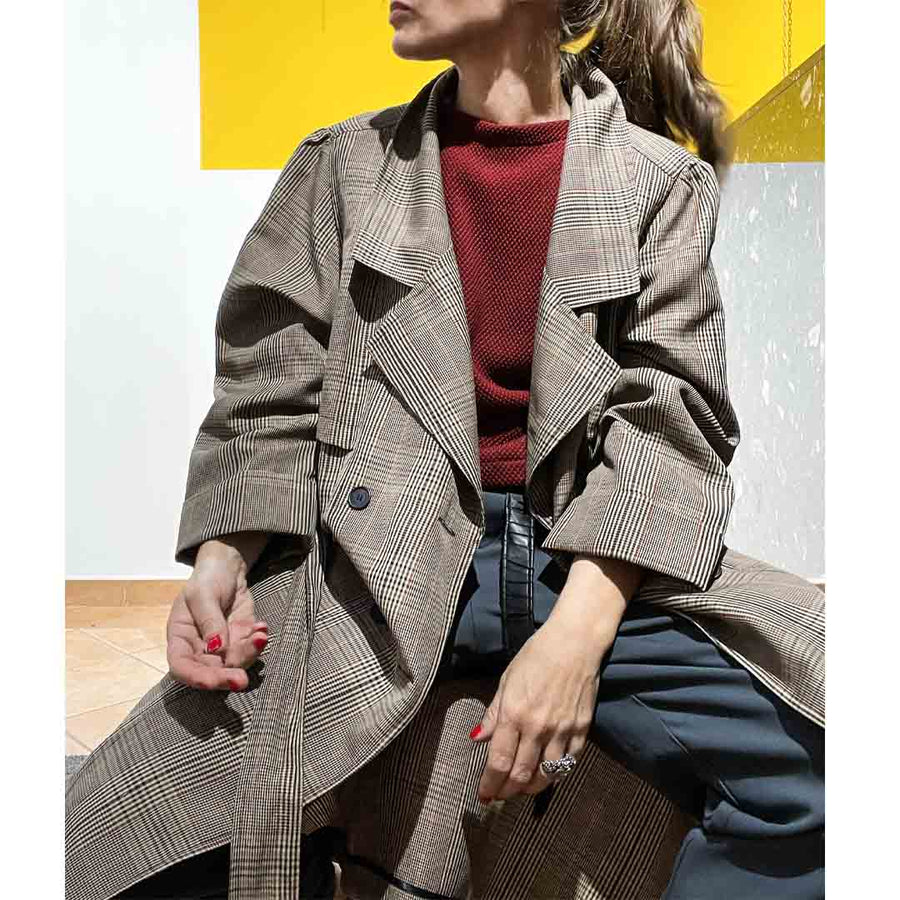 PARTENOPE - Trench oversize - sfoderato - cotone