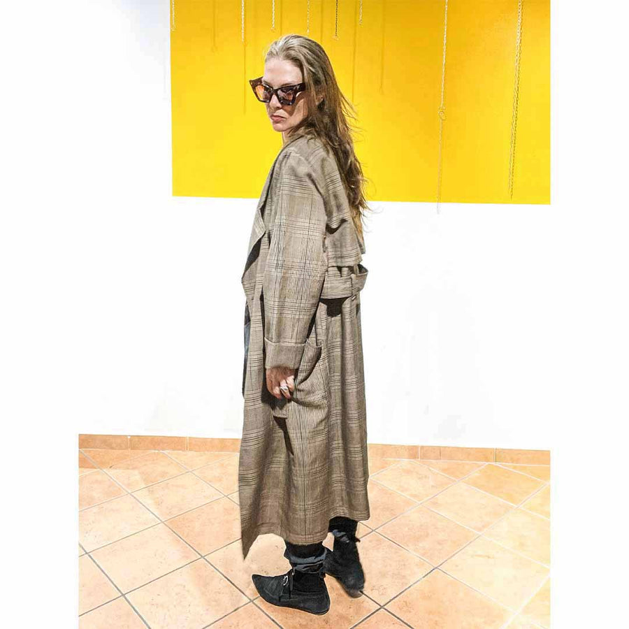 PARTENOPE - Trench oversize - sfoderato - cotone