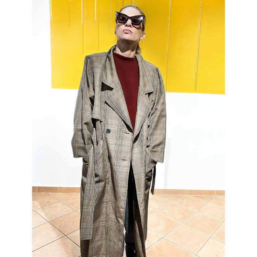 PARTENOPE - Trench oversize - sfoderato - cotone