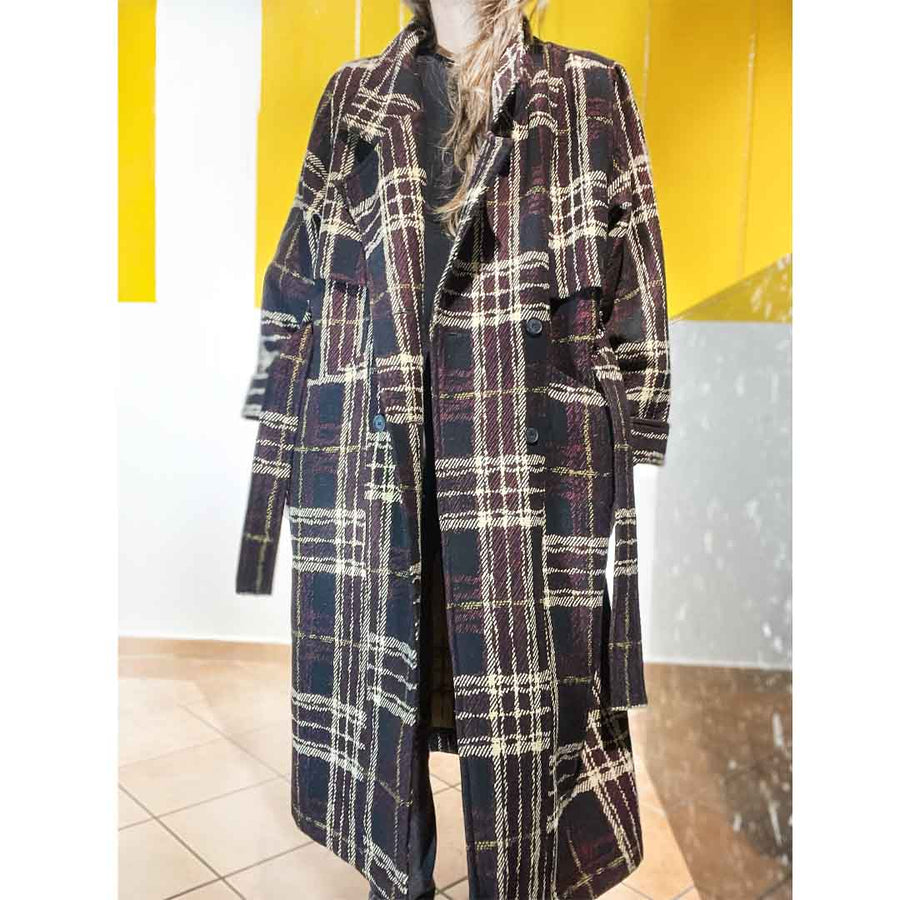 PARTENOPE TARTAN - Trenchcoat deluxe - LIMITED EDITION