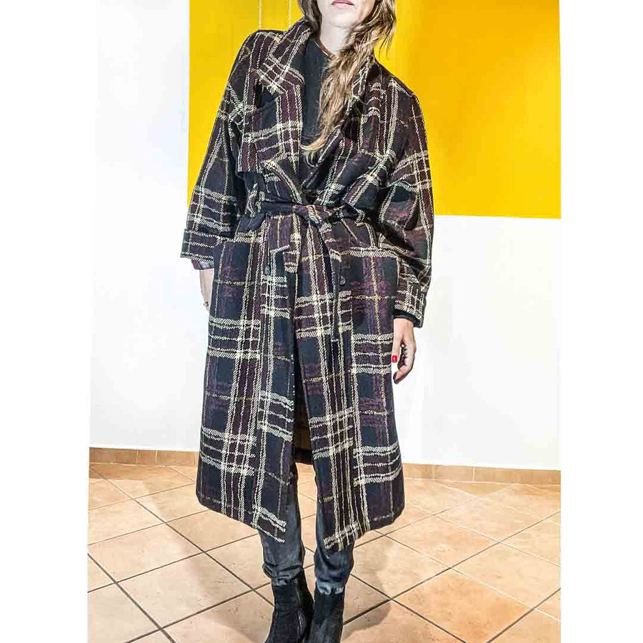 PARTENOPE TARTAN - Trenchcoat deluxe - LIMITED EDITION