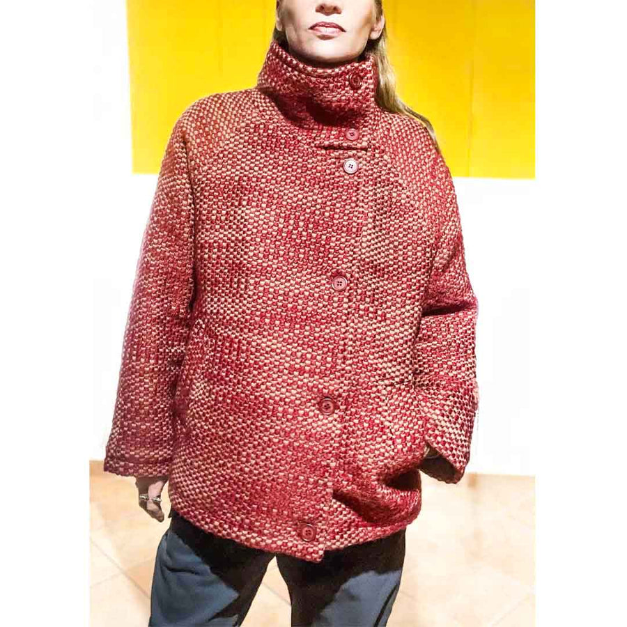 PRAIRE - Cappotto in lana con fodera imbottita all'interno