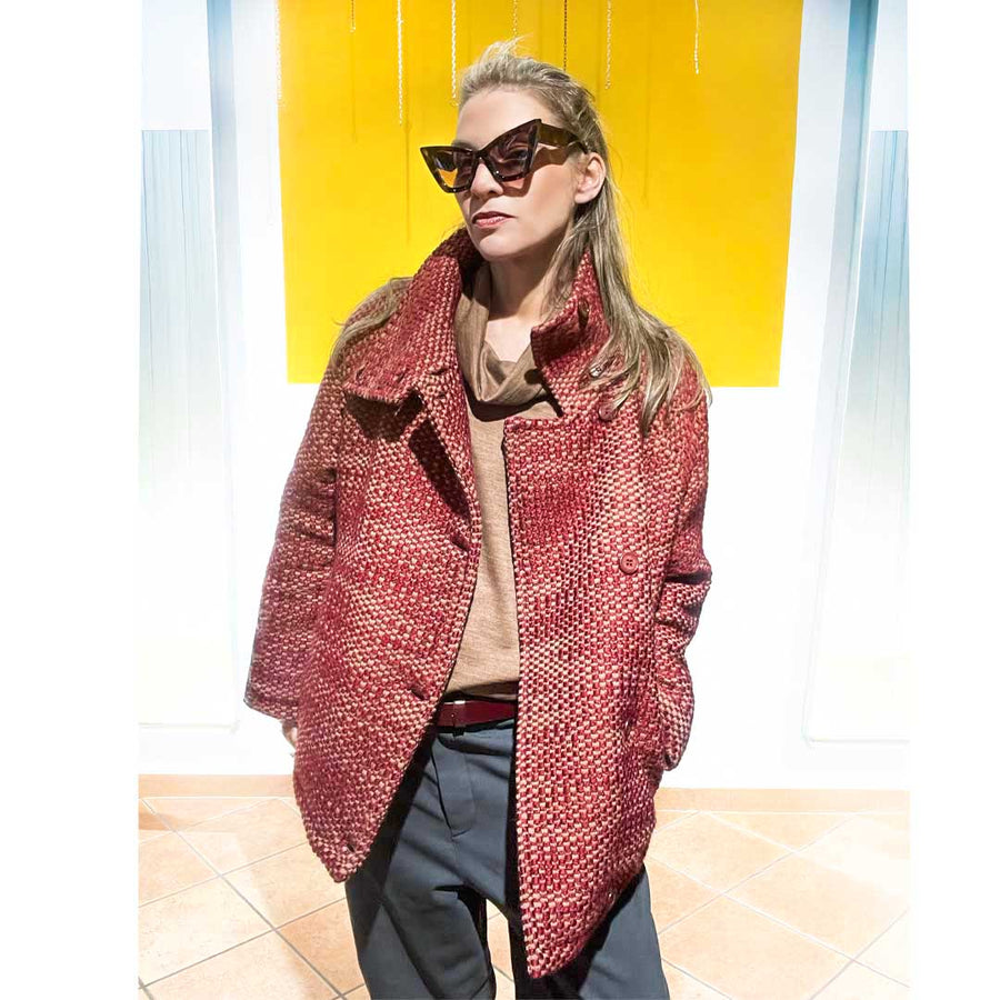 PRAIRE - Cappotto in lana con fodera imbottita all'interno