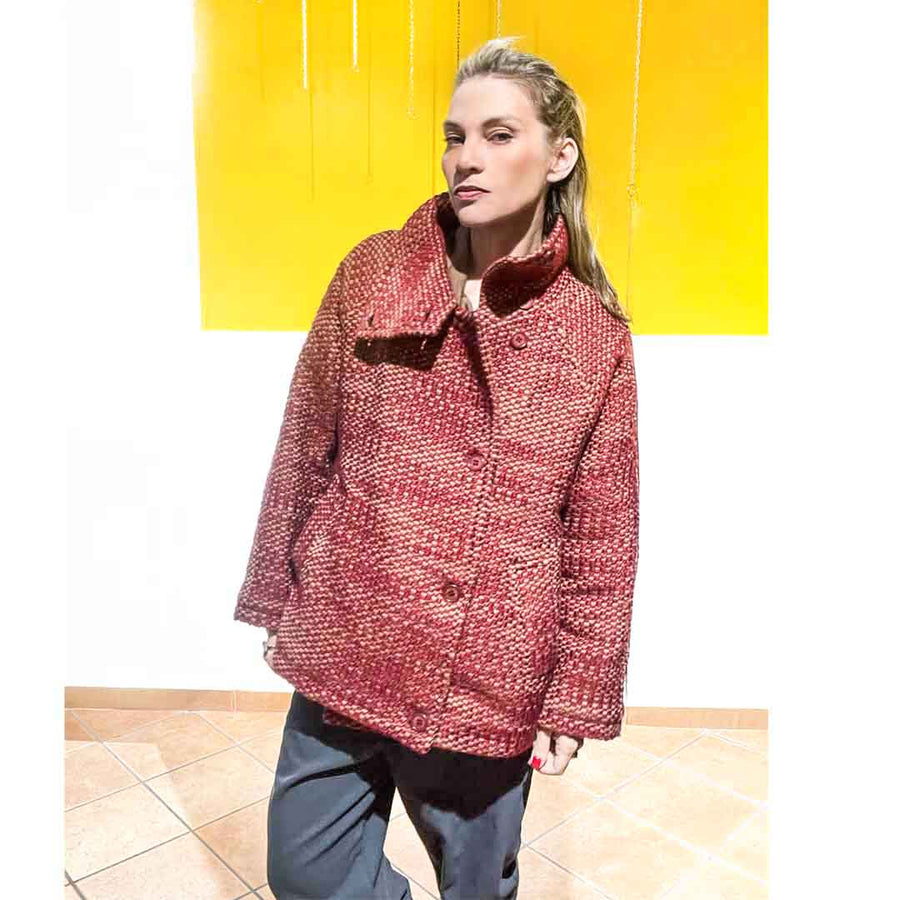 PRAIRE - Cappotto in lana con fodera imbottita all'interno