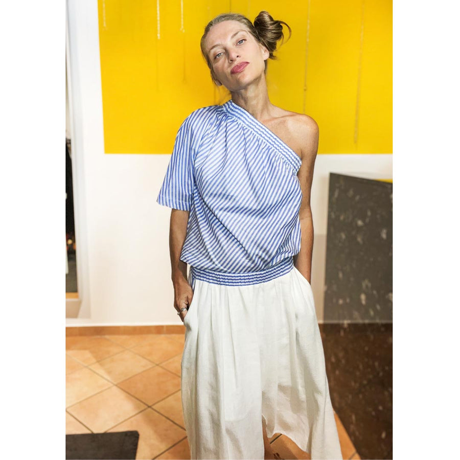 VIX - Top monospalla con scollatura elastica